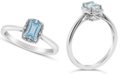 Macy's Gemstone and Diamond Accent Ring in Sterling Silver